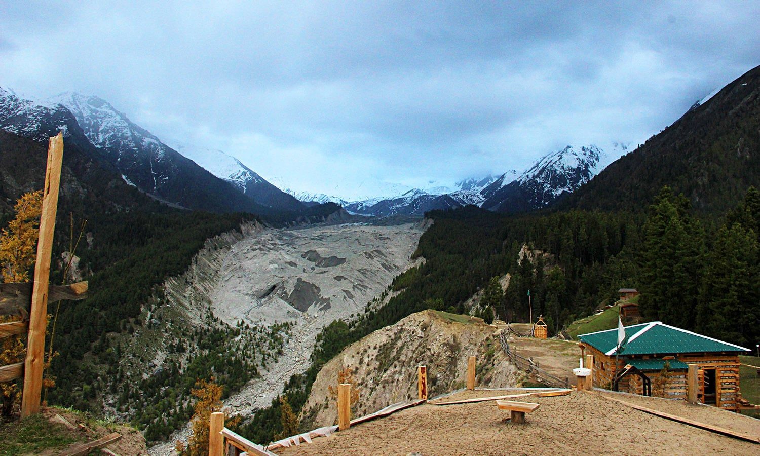 A View from Fairy Meadows Glacier