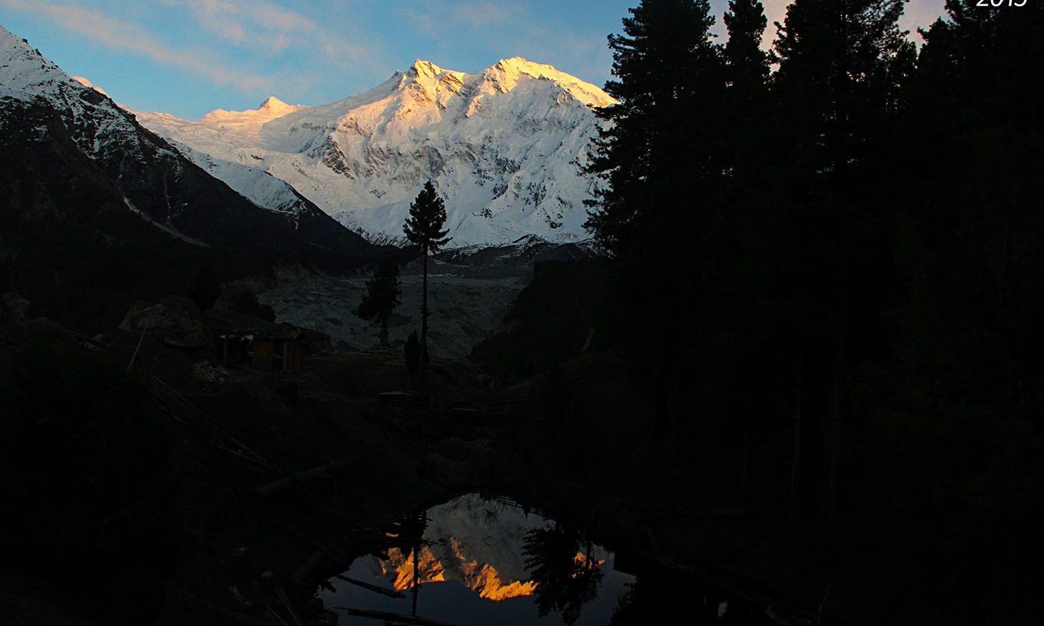 A view of Nanga Parbat in the morning