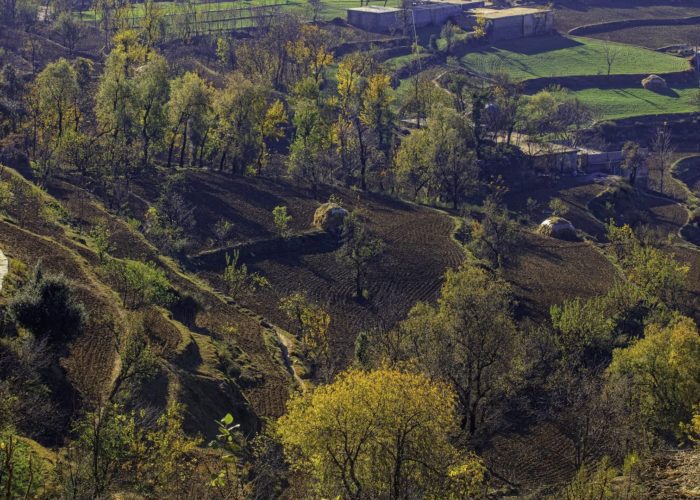 An aerial view of Kabal Village Swat