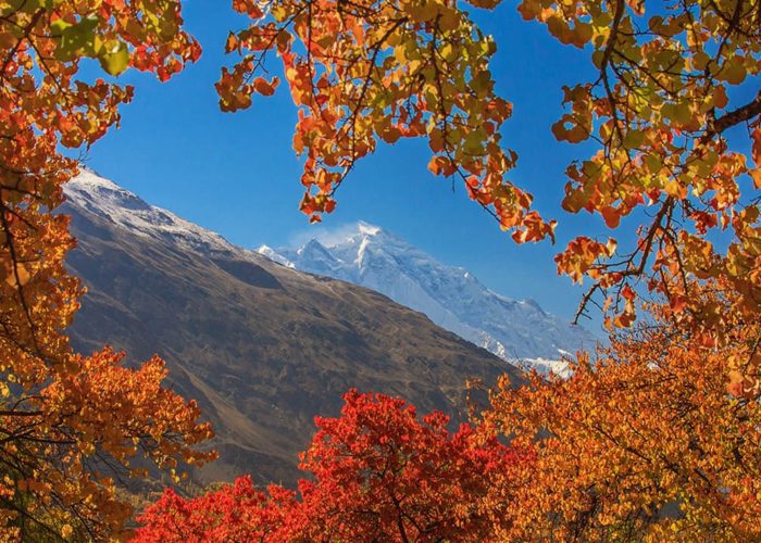 View of Rakaposhi from Hunza valley