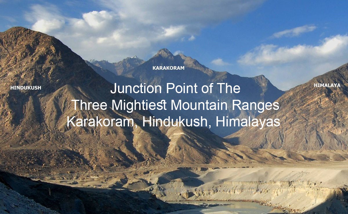 Junction Point of The Three Mightiest Mountain Ranges Karakoram, Hindukush, Himalayas